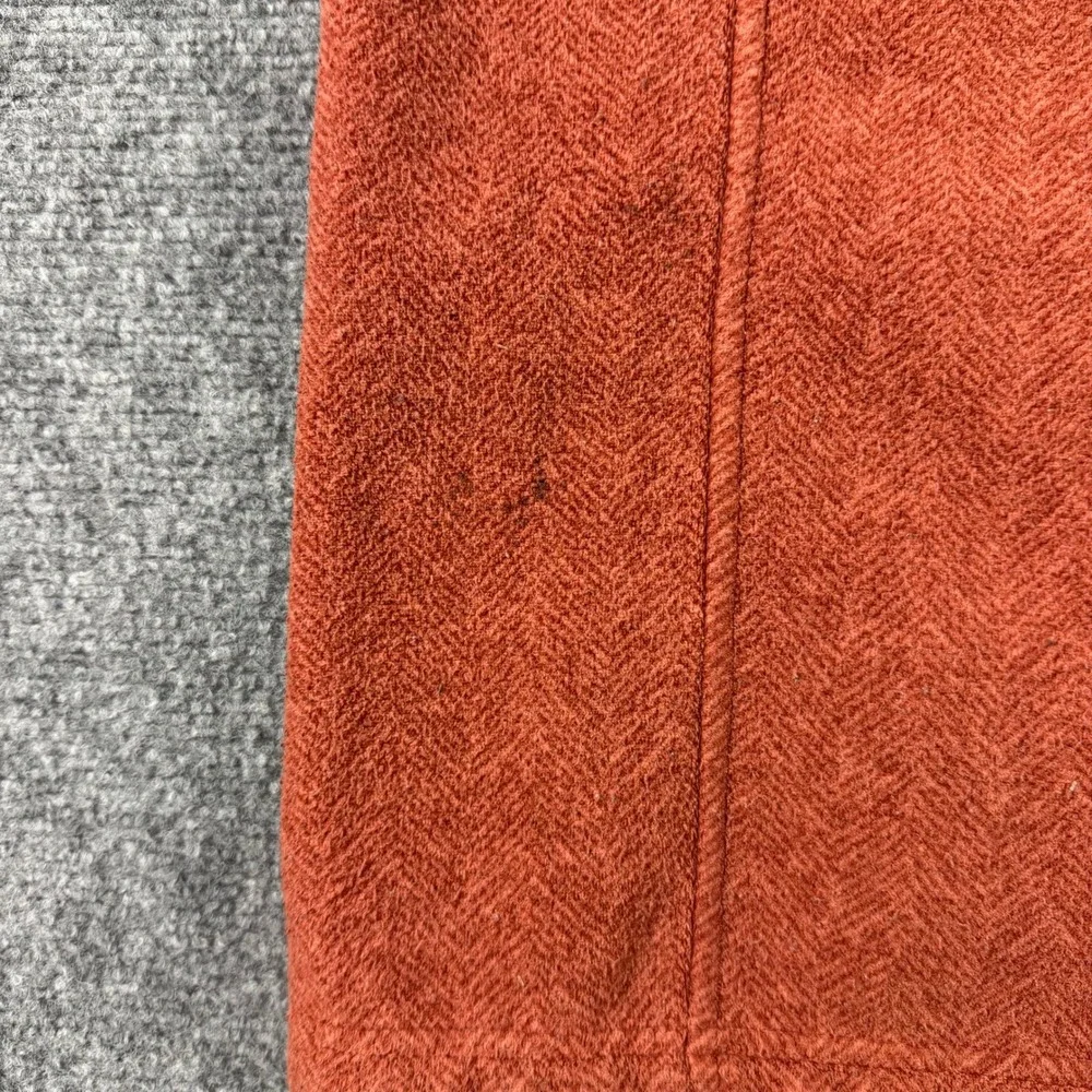 REI Fleece Jacket Boys M 10/12 Orange Herringbone Sherpa Lined Hooded Outdoor